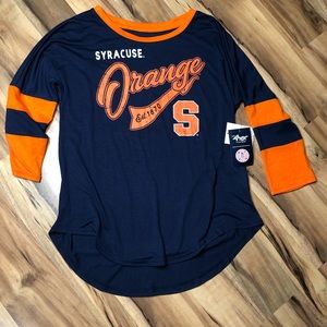 Syracuse Orange ladies NWT 3/4 sleeve shirt size SMALL